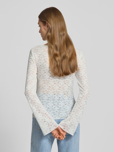 Gina Tricot Longsleeve mit Ausbrenner-Effekt Offwhite 5