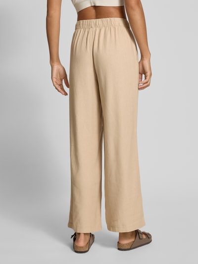 Only Weite Hose aus Viskose-Leinen-Mix Modell 'CARO' Sand 5