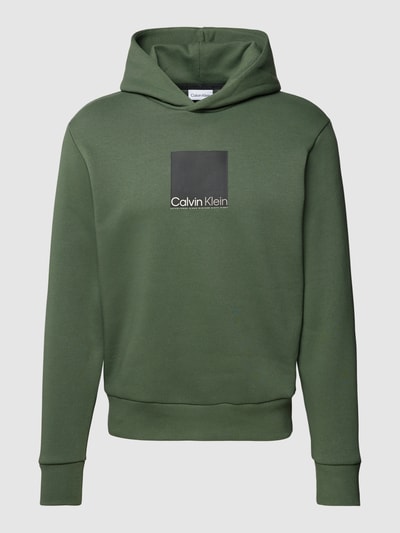 CK Calvin Klein Hoodie mit Logo-Print Oliv 2