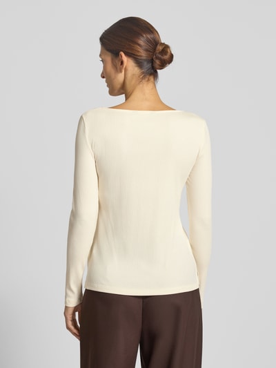 Lauren Ralph Lauren Longsleeve in Ripp-Optik Modell 'CHITRA' Ecru 5