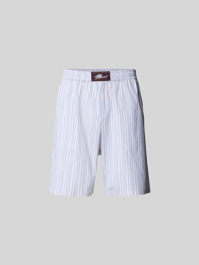 Marni Relaxed Fit Boxer mit Logo-Patch Hellblau 2