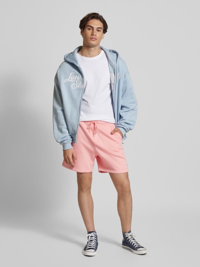 Tommy Jeans Regular Fit Sweatshorts mit Logo-Patch Modell 'BEACH' Rose 1
