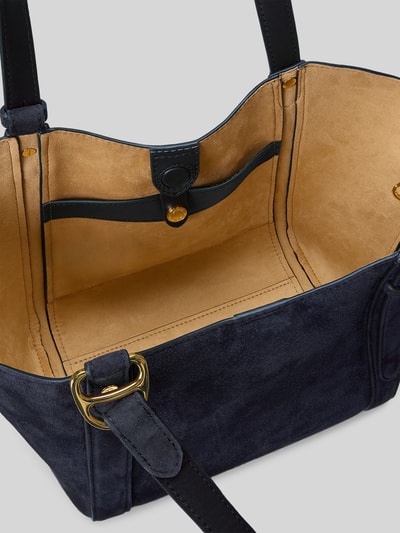 Lauren Ralph Lauren Henkeltasche aus echtem Schafsleder Modell 'TASHA' Dunkelblau 4