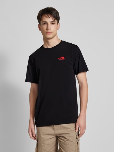 The North Face T-shirt met labelprint Zwart - 4