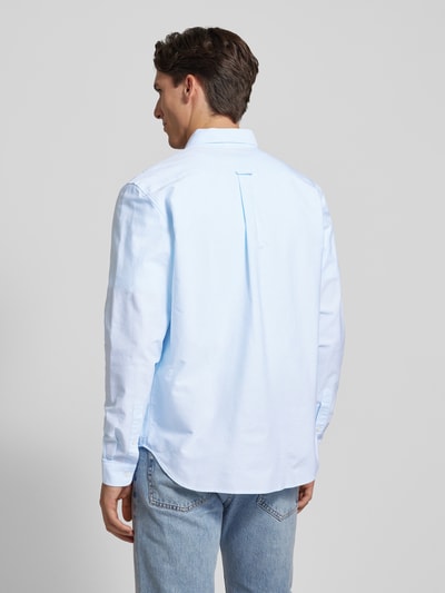 Lacoste Regular fit vrijetijdsoverhemd met logopatch Lichtblauw - 5