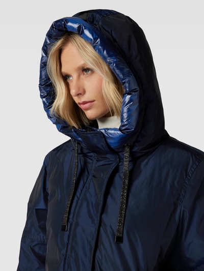 Frieda & Freddies Parka met capuchon, model 'PAYTEN' Marineblauw - 3