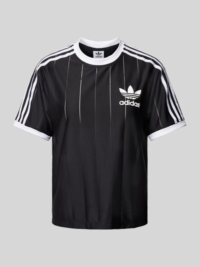 adidas Originals T-Shirt mit Label-Print Black 1