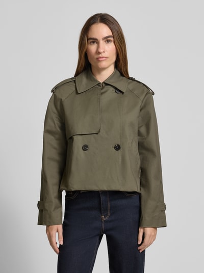 OPUS Jack met platte kraag, model 'Hawena' Kaki - 4