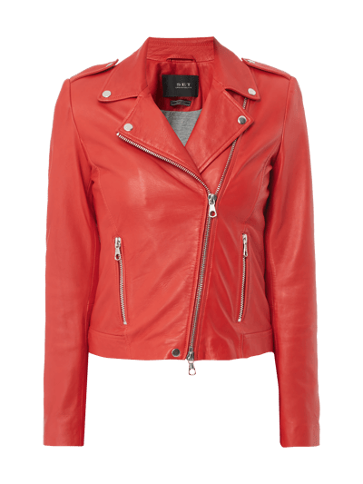 Set Lederjacke im Biker-Look Rot 2