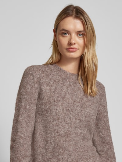 Vero Moda Pullover mit Rundhalsausschnitt Taupe 3