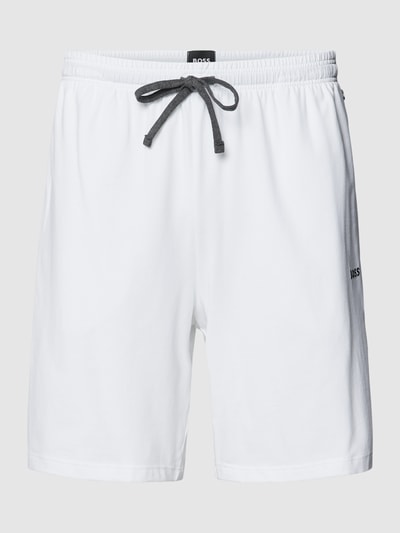 BOSS Sweatshorts mit elastischem Bund Weiss 2