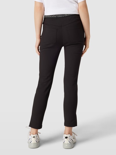 Marc Cain Stoffen broek met labeldetail Zwart - 5