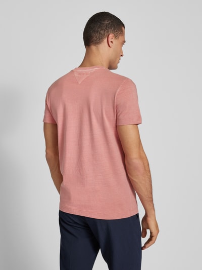 Tommy Hilfiger T-Shirt mit Label-Stitching Hellrot 5