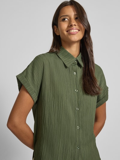 ZABAIONE Overhemdblouse met knoopsluiting Kaki - 3