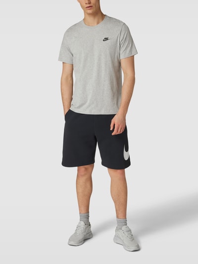 Nike T-shirt in gemêleerde look, model 'CLUB' Lichtgrijs gemêleerd - 1