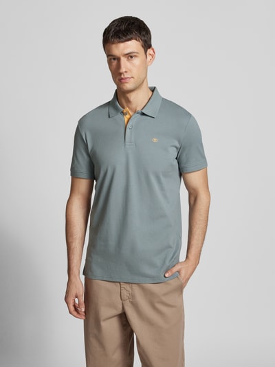 Tom Tailor Regular Fit Poloshirt aus Baumwoll-Piqué mit Logo-Stitching Mint 4