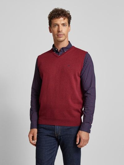 Fynch-Hatton Spencer met labelstitching Bordeaux - 4