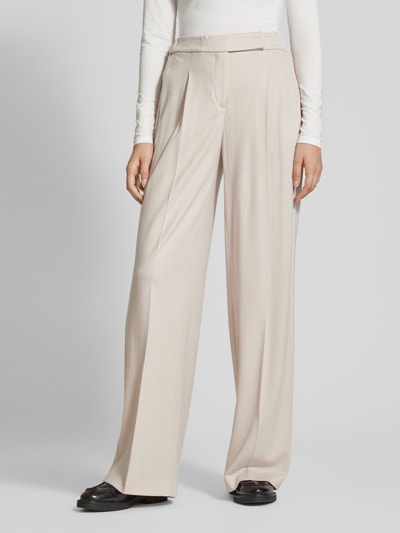 Windsor Stoffen broek met elastische band Offwhite - 4