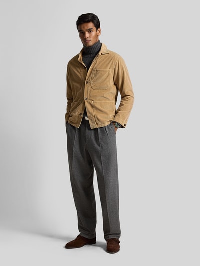 Polo Ralph Lauren Koszula casualowa o kroju regular fit z czystej bawełny Camel 1