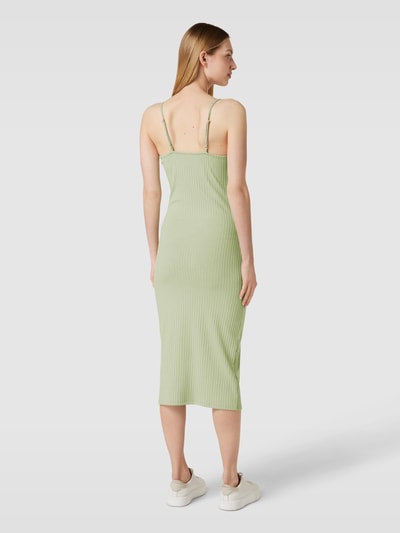 Vero Moda Knielange jurk met knoopsluiting, model 'MADDYBABA' Lichtgroen - 5