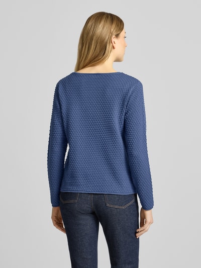 FREE/QUENT Gebreide pullover met ronde hals, model 'Dodo' Blauw - 5