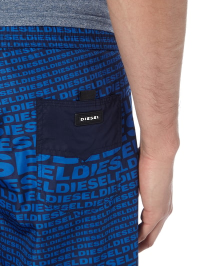 Diesel Badeshorts mit Logo-Muster Dunkelblau 2