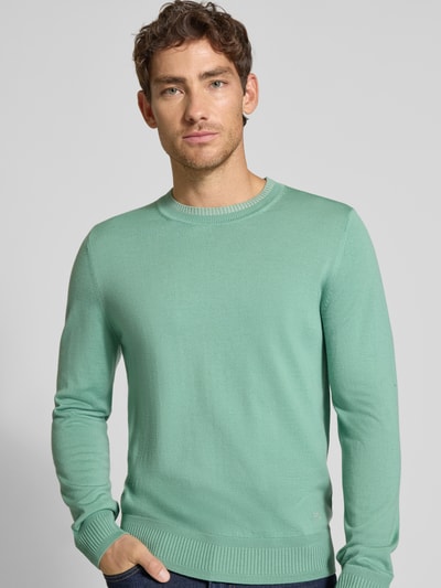 PAUL SMITH Strickpullover mit gerippten Abschlüssen Hellgruen 3