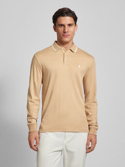 Polo Ralph Lauren Koszulka polo o kroju slim fit z wyhaftowanym logo Camel 4