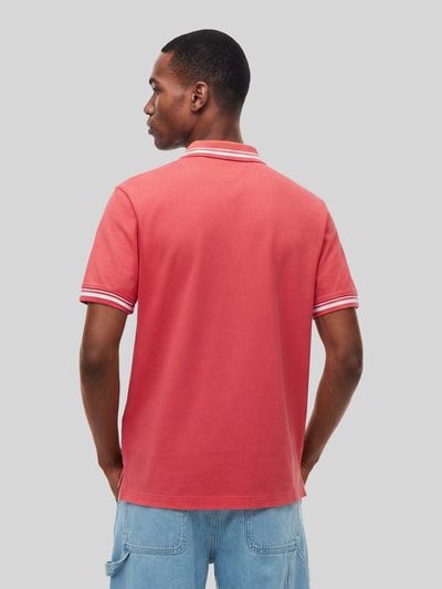 Tommy Jeans Regular Fit Poloshirt aus reiner Baumwolle Rot 5