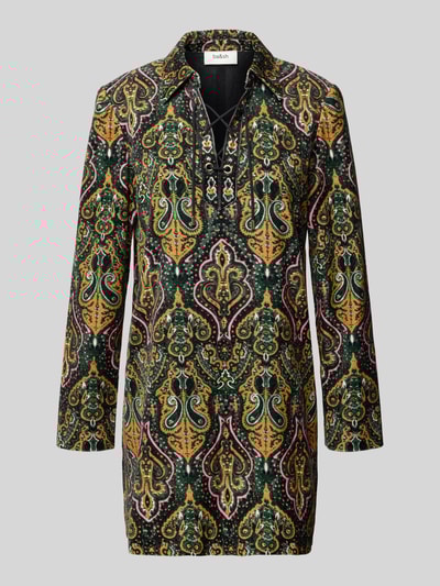 Bash Minikleid aus Viskose mit Schnürung Modell 'SUGA' Hellbraun 2