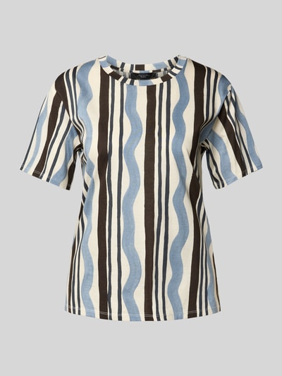 Weekend Max Mara T-shirt z okrągłym dekoltem model ‘CADINE’ Jasnoniebieski 2