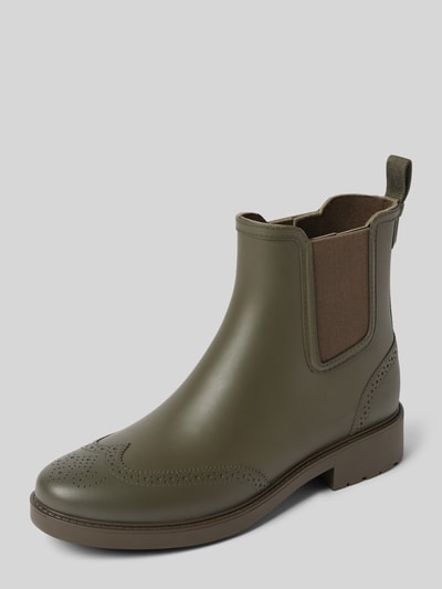 Lauren Ralph Lauren Chelsea Boots mit Zugschlaufe Oliv 1