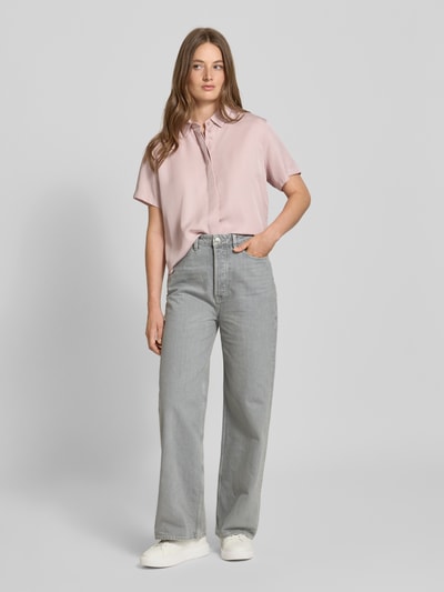 Samsøe Samsøe Jeansy z szeroką nogawką model ‘SHELLY’ Średnioszary melanż 1