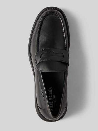 Steve Madden Loafer aus Rindsnappa mit Profilsohle Black 3