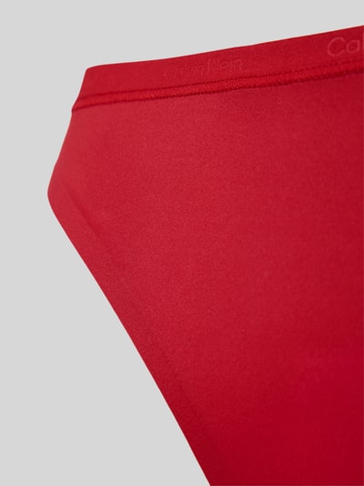 Calvin Klein Underwear Majtki bikini o kroju slim fit z wyhaftowanym logo Czerwony 2