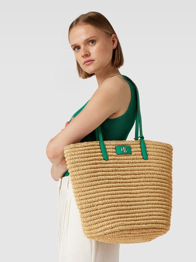 Lauren Ralph Lauren Shopper mit Label-Detail Modell 'BRIE' Gruen 1