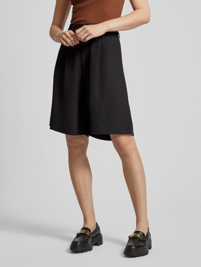 Kaffe Bermudas in unifarbenem Design Modell 'signa' Black 4