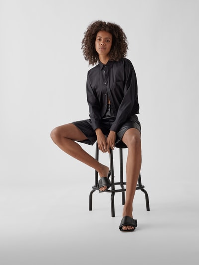 Jacquemus Pantoletten aus Leder Schwarz 1