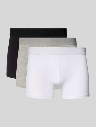 MCNEAL Trunks mit Label-Bund im 3er-Pack Metallic Black 1