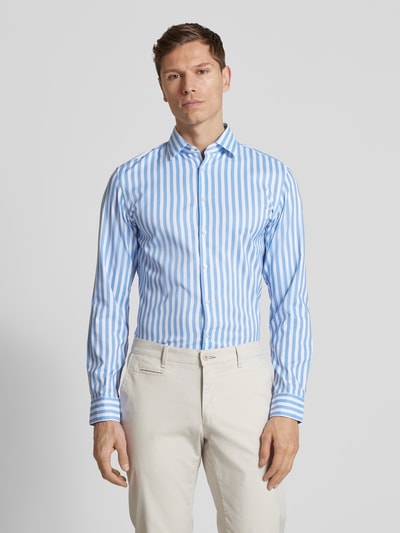 Jake*s Slim Fit Business-Hemd mit Kentkragen Bleu 4