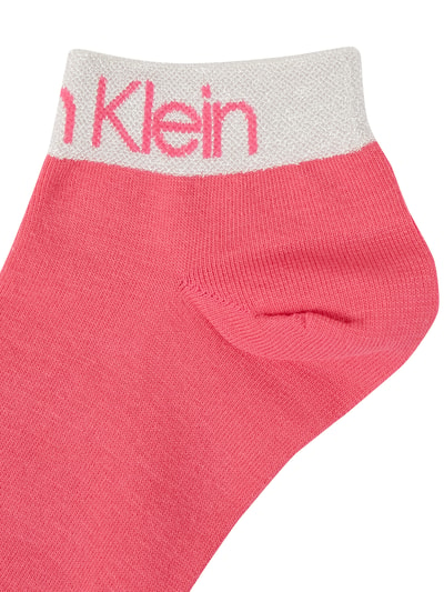 CK Calvin Klein Set van twee paar sneakersokken Felroze - 3