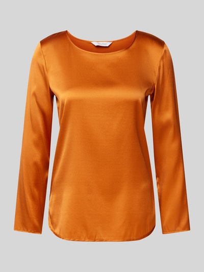 MM Blusenshirt mit Rundhalsausschnitt Modell 'MOLDAVA' Orange 2