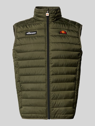 Ellesse Bodywarmer met labelpatches, model 'BARDY' Olijfgroen - 2