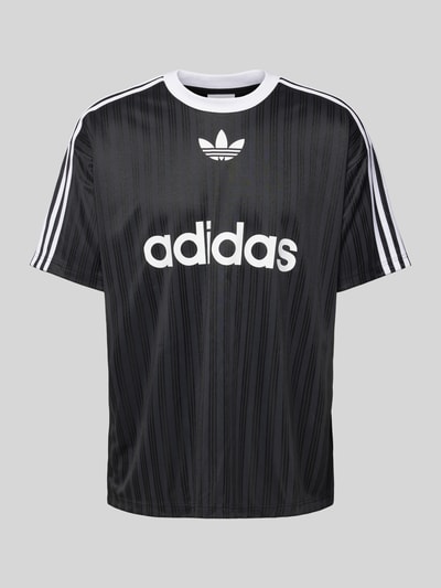 adidas Originals T Shirt mit geripptem Rundhalsausschnitt black online kaufen