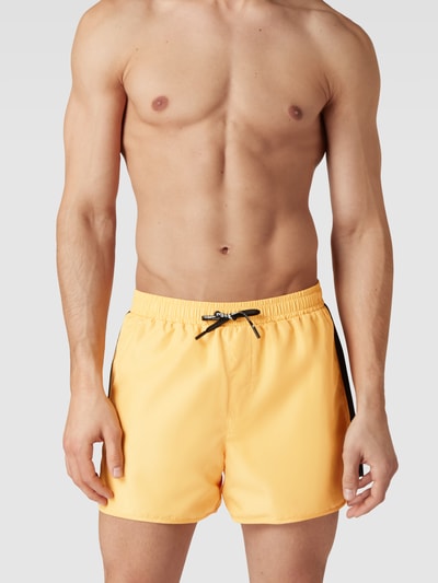 Karl Lagerfeld Beachwear Badehose mit Logo-Print Gelb 1