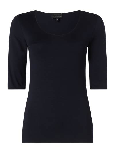 Emporio Armani Shirt aus Viskosemischung  Rauchblau 1