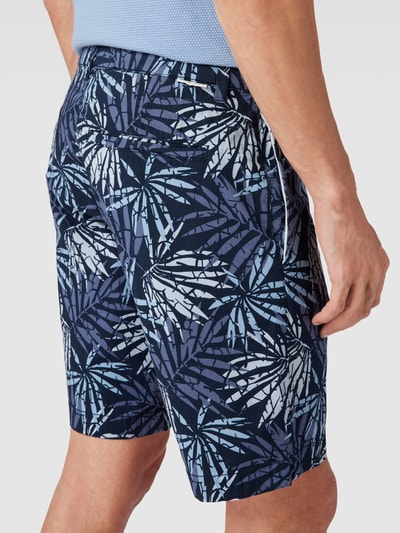 Tom Tailor Chino-Shorts mit Allover-Print Dunkelblau 3