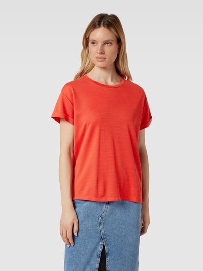 mbyM T-shirt met ronde hals, model 'Amana' Rood - 4