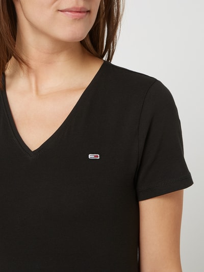 Tommy Jeans T-Shirt mit Stretch-Anteil  Schwarz 3
