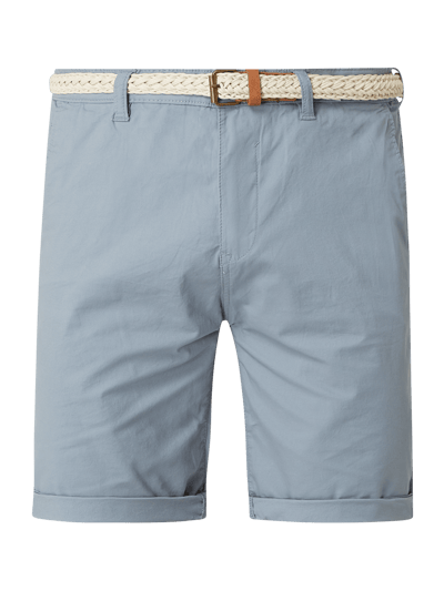 Esprit Relaxed Slim Fit Chino-Shorts mit Gürtel  Blau 2